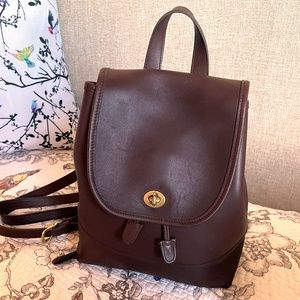 COACH Vintage Leather Daypack - Mahogany Brown 9791 / Like New